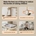 Baby Care Foldable Multifunctional Diaper-changing Table - Image 5