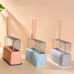 Metal Filter Cat Litter Shovel Set Pet Toilet Cleaning Scoop Poop Clean Tool Large Wooden Handle Pets Supplies - Image 5